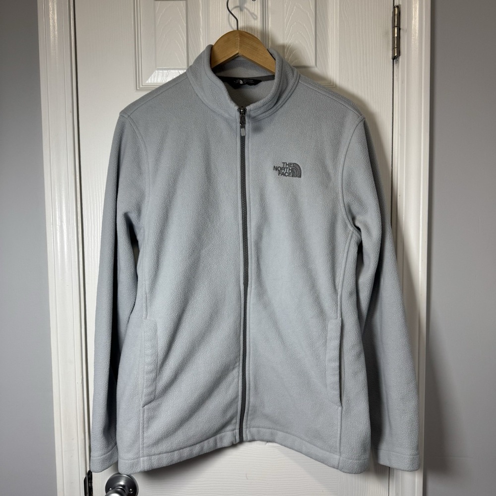 The North Face Men's Glacier Fleece Jacket Gray Full Zip Large